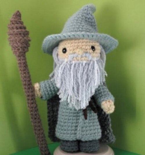 Receita Gandalf Amigurumi