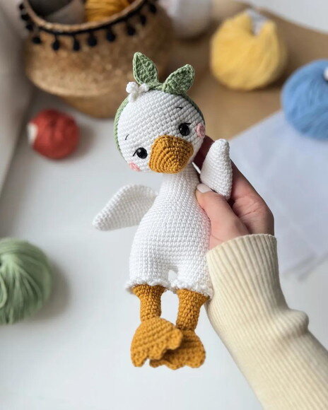 Receita Ganso Amigurumi