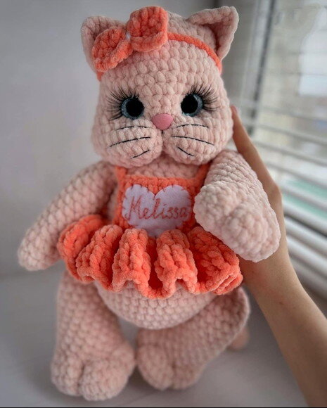 Receita Gatinha Amigurumi