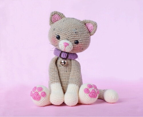 Receita gatinha amigurumi