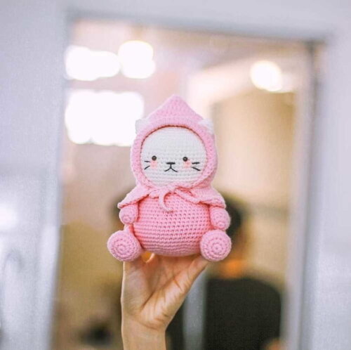 Receita Gatinha Amigurumi