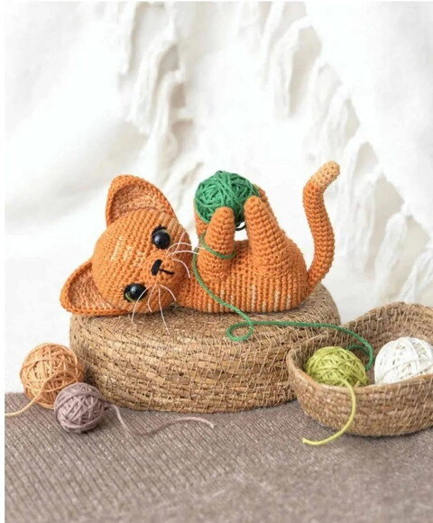 Receita Gatinho Amigurumi