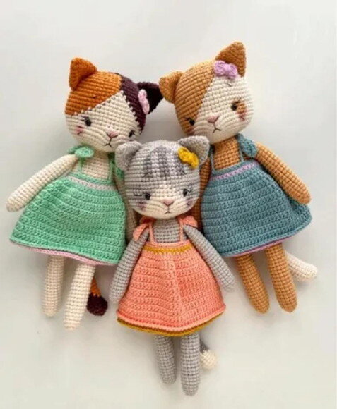 Receita Gatinhas Amigurumi