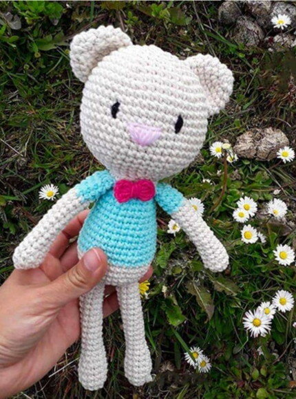 Receita Gatinho Amigurumi