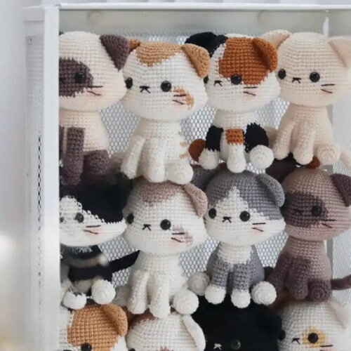 Receita Gatinhos Amigurumi