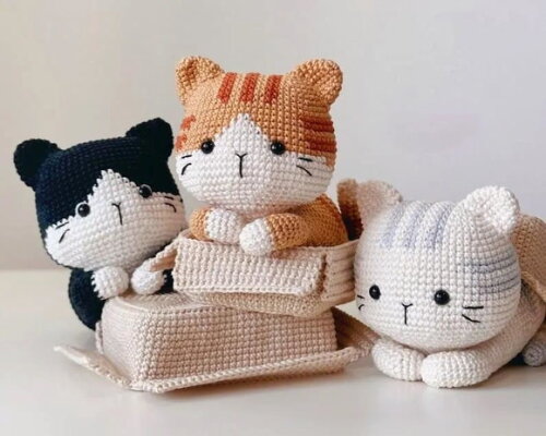Receita Gatinhos Amigurumi