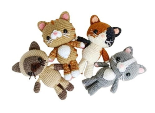 Receita Gatinhos Amigurumi