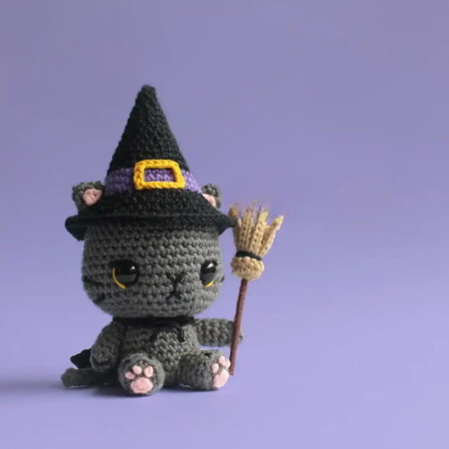 Receita Gato Bruxo Amigurumi