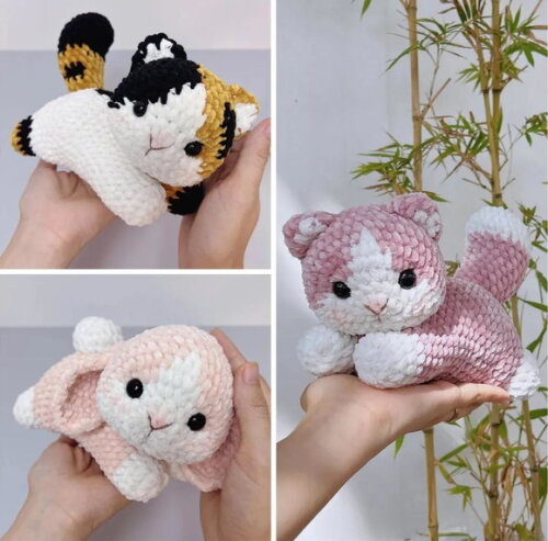 Receita Gato e Coelho Amigurumi