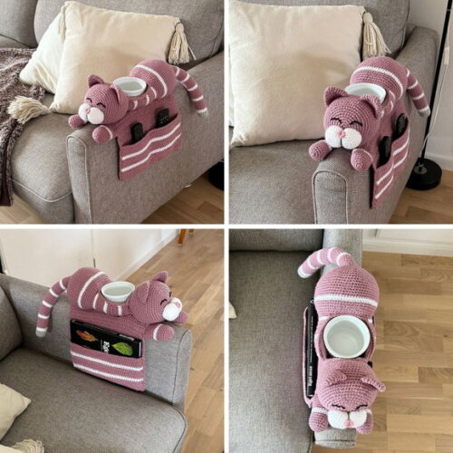 Receita Gato Organizador Amigurumi