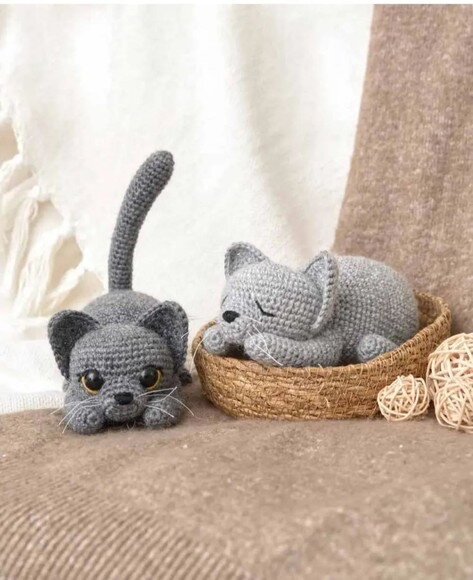 Receita Gatos Amigurumi