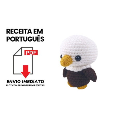Receita gavião Amigurumi