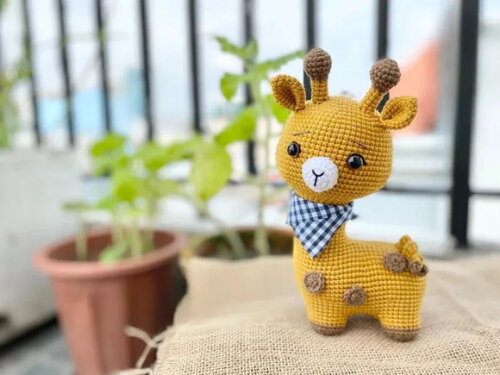 Receita Girafa Amigurumi