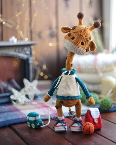 Receita Girafa Amigurumi