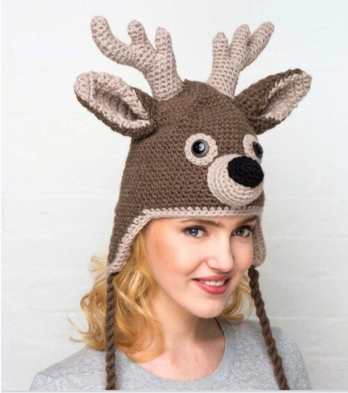 Receita Gorro Alce Amigurumi