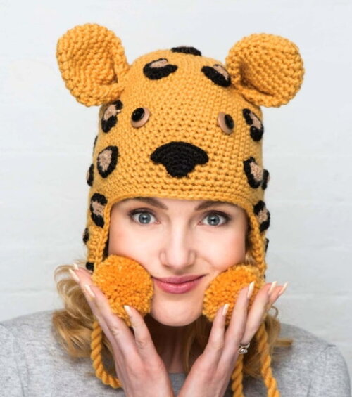 Receita Gorro Onça Amigurumi