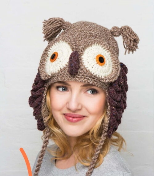 Receita Gorro Coruja Amigurumi