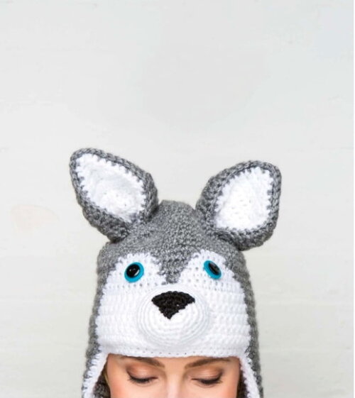 Receita Gorro Husky Amigurumi
