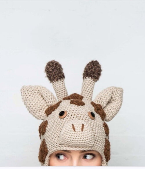 Receita Gorro Girafa Amigurumi