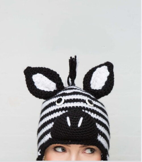 Receita Gorro Zebra Amigurumi