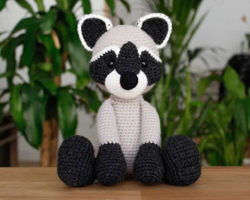 Receita Guaxinim Amigurumi