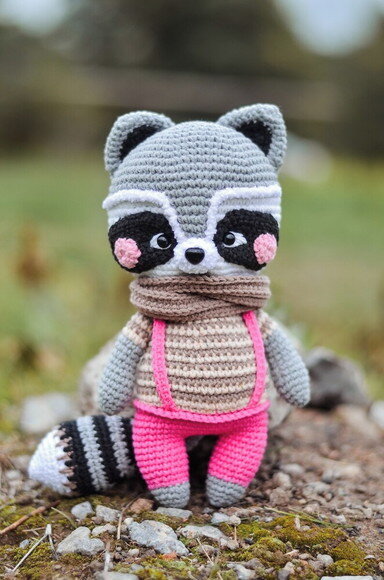 Receita Guaxinim Amigurumi