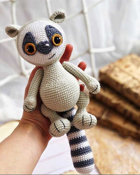 Receita Guaxinim Amigurumi
