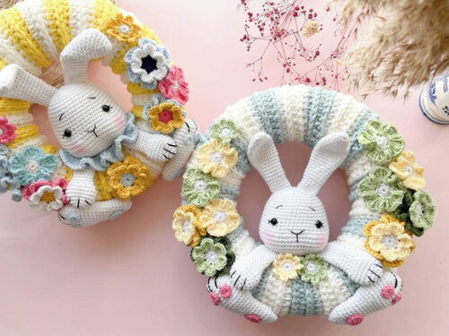 Receita Guirlanda Coelho Amigurumi