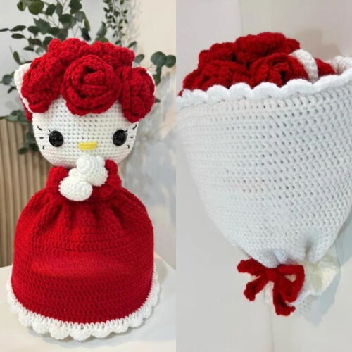 Receita Hello Kitty Reversivel Amigurumi