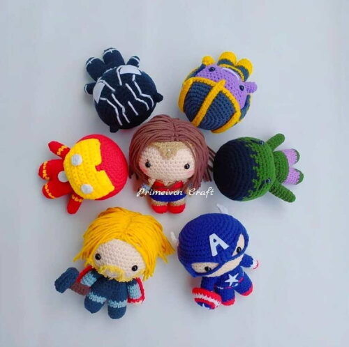 Receita Herois Mini Amigurumi