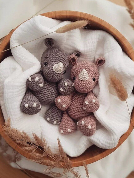 Receita Hipopotamo Amigurumi