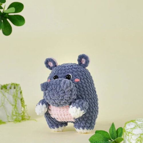 Receita Hipopotamo Amigurumi
