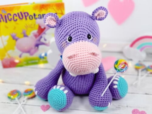 Receita Hipopotamo Amigurumi
