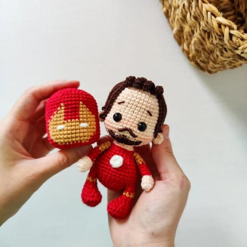 Receita Homem de Ferro Amigurumi
