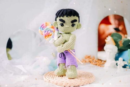 Receita Hulk Amigurumi