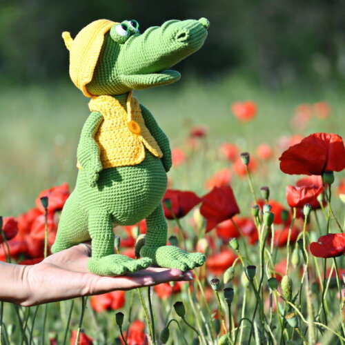 Receita Jacare Amigurumi