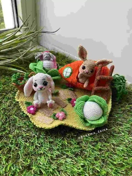 Receita Jardim Coelho Amigurumi