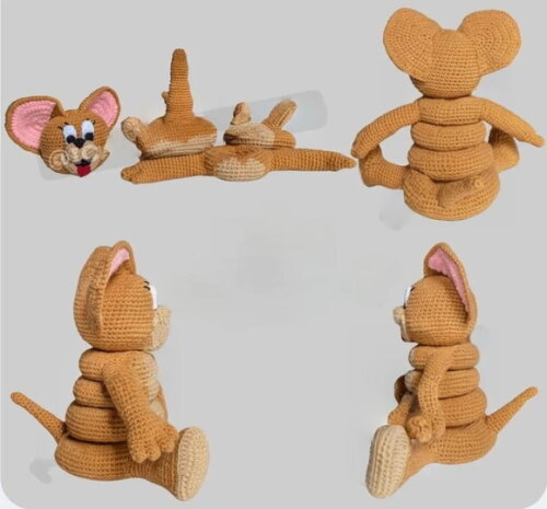 Receita Jerry Encaixe Amigurumi