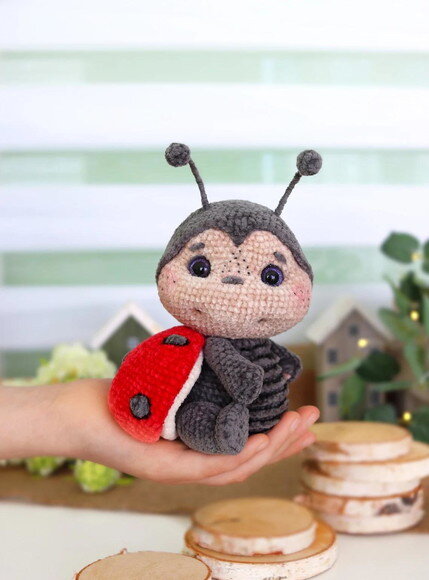 Receita Joaninha Amigurumi