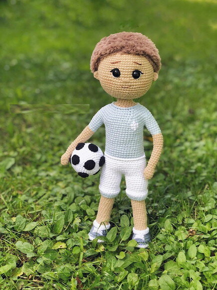 Receita Jogador Amigurumi
