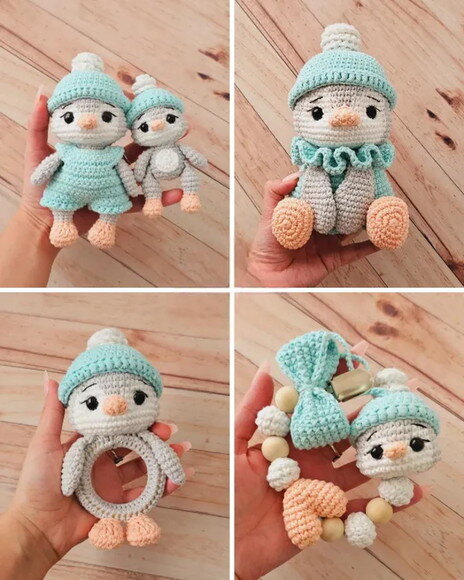 Receita Kit Infantail Pinguim Amigurumi