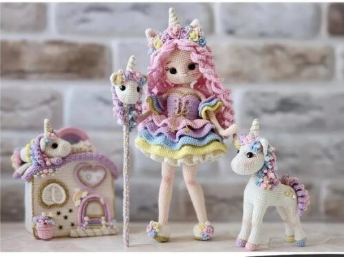 Receita Kit Unicornio Amigurumi