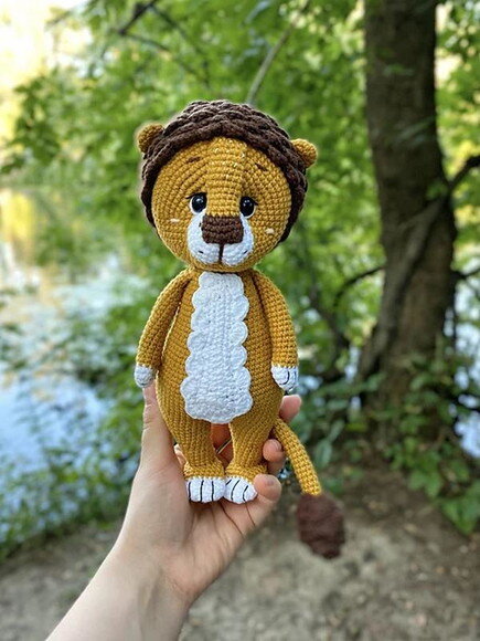Receita Leão Amigurumi