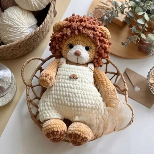 Receita Leão Amigurumi