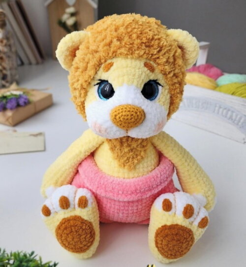 Receita Leão Amigurumi