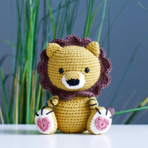 Receita Leão Amigurumi