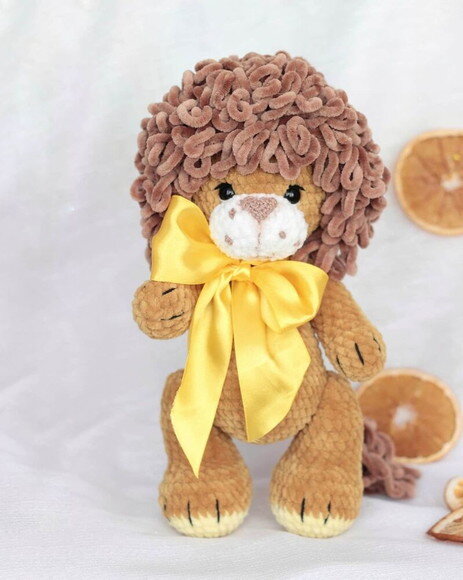 Receita Leão Amigurumi