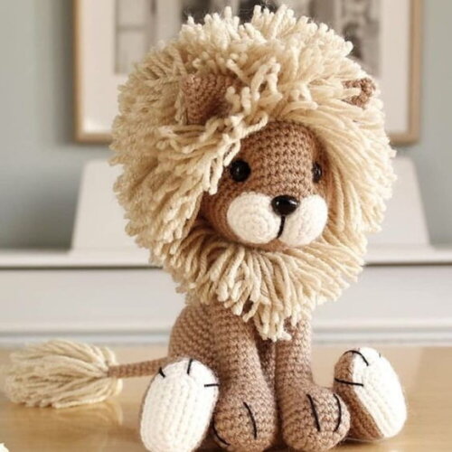 Receita Leão Amigurumi
