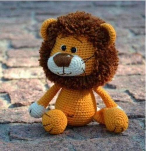 Receita Leão Amigurumi