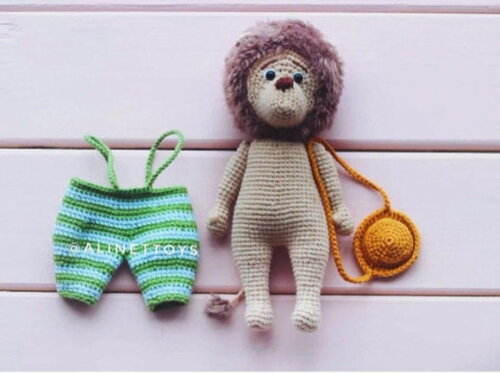 Receita Leão Amigurumi